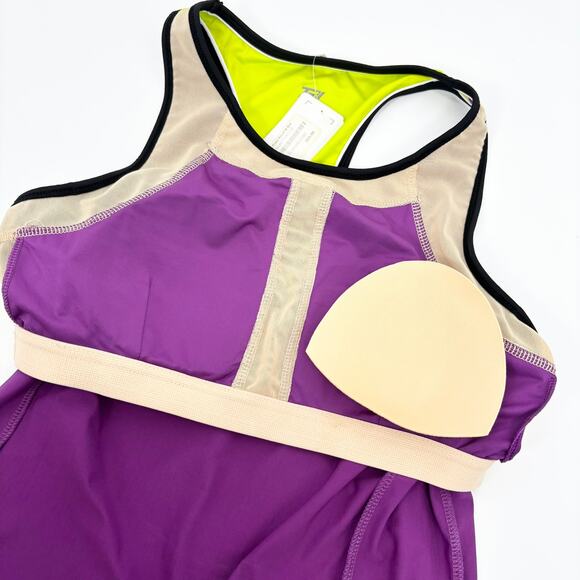NEW Tail Tank Top Built in Bra Racerback M Tennis Pickleball Golf Purple - Picture 5 of 7
